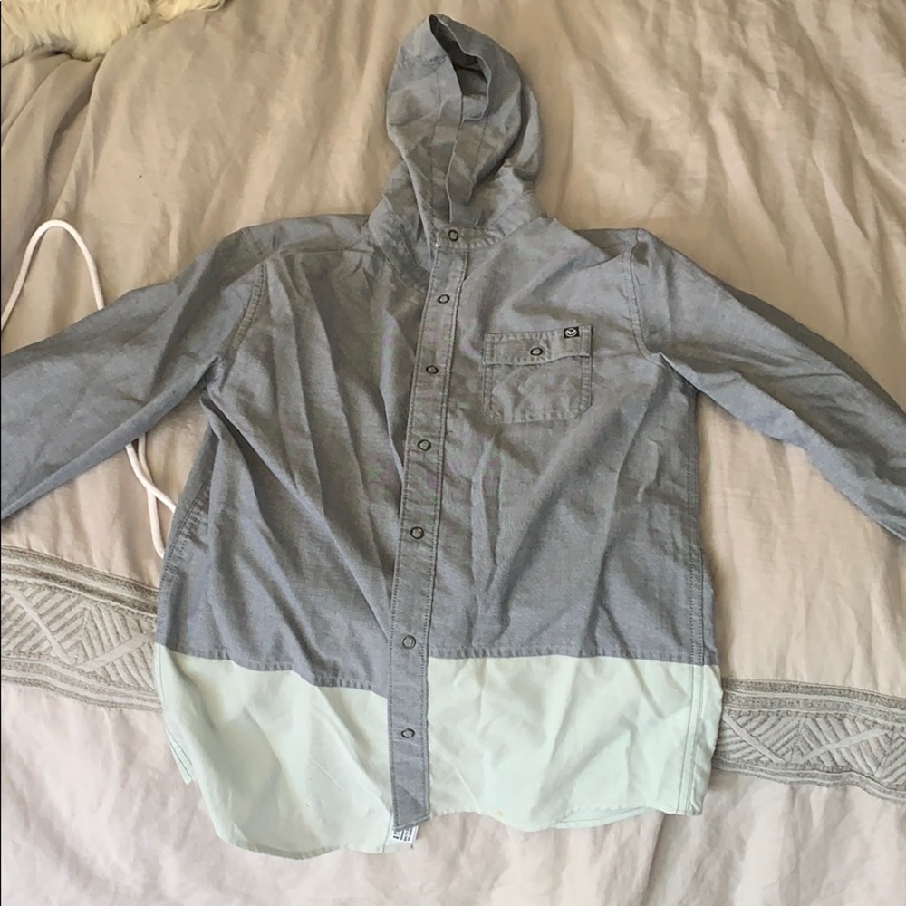 Shirt with hoodie